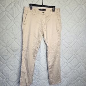 Sara Slim Straight Chino Pants Men's Khaki Cotton Casual Sz 31 Stretch
Like New